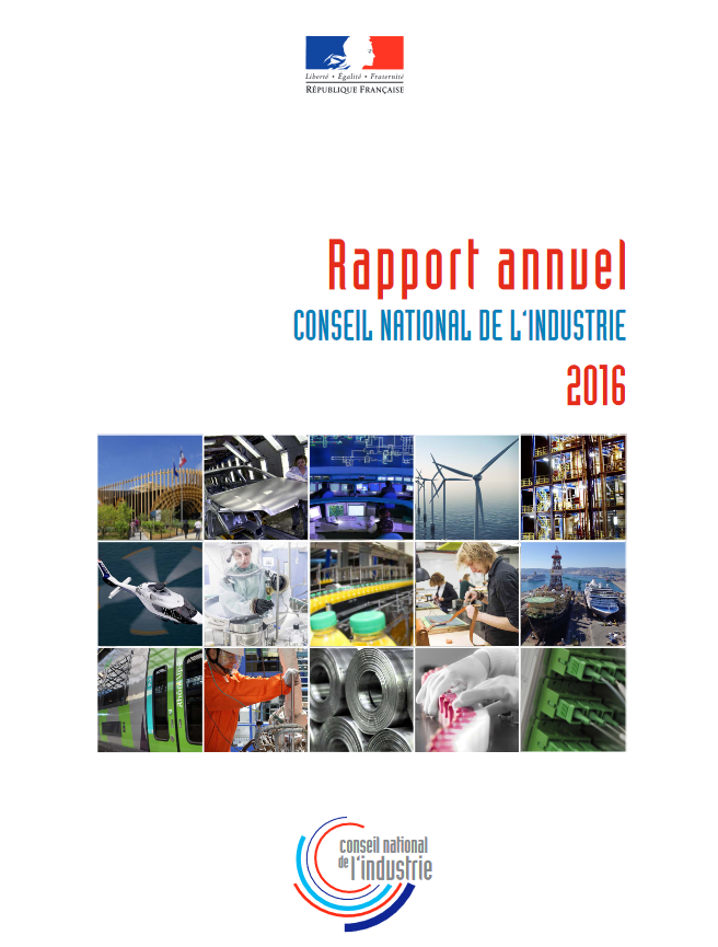 Rapport annuel du Conseil national de l'industrie 2016 - Conseil national de l'industrie