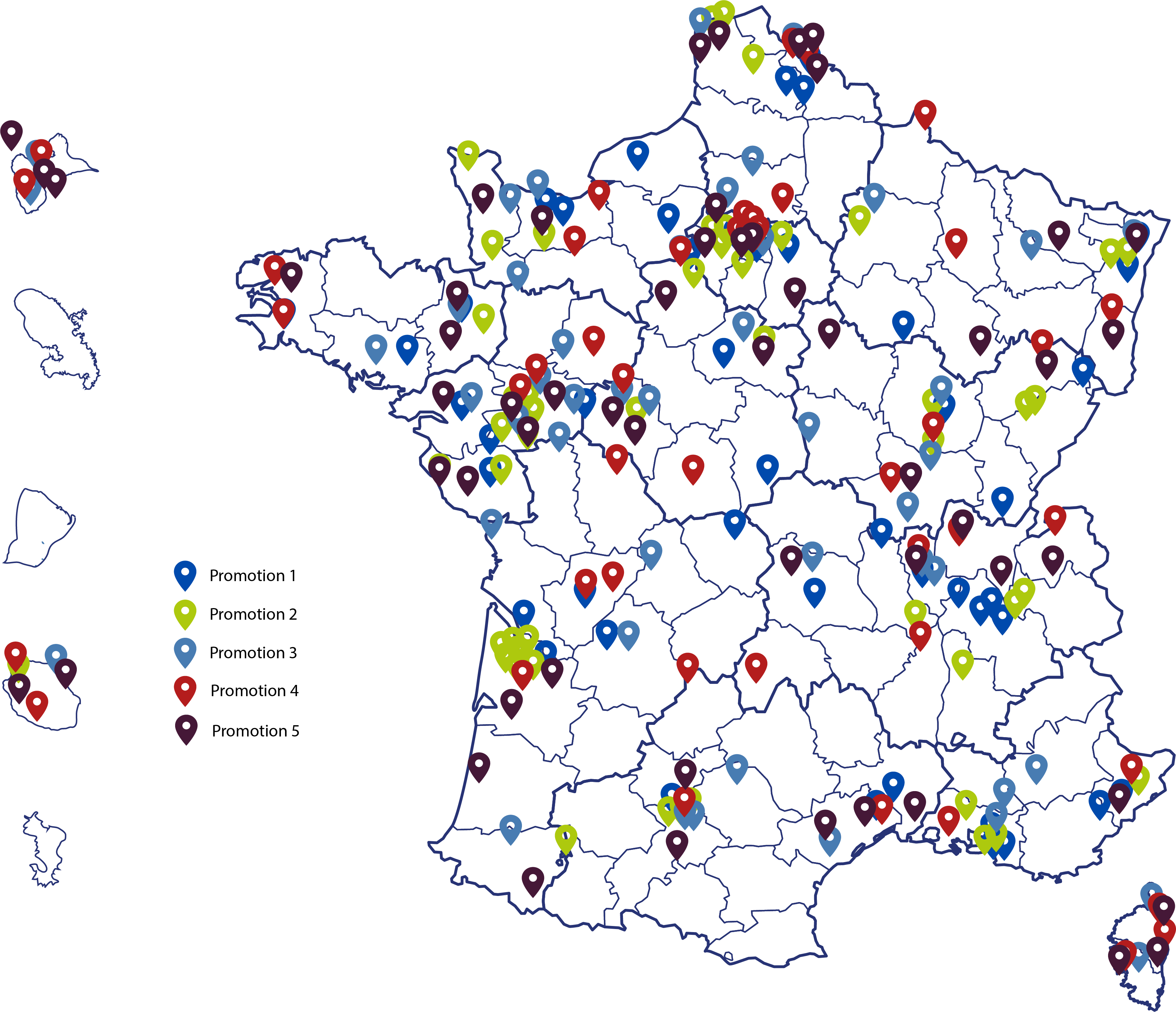 Entreprises bénéficiaires du programme ETIncelles (transcription ci-dessous)