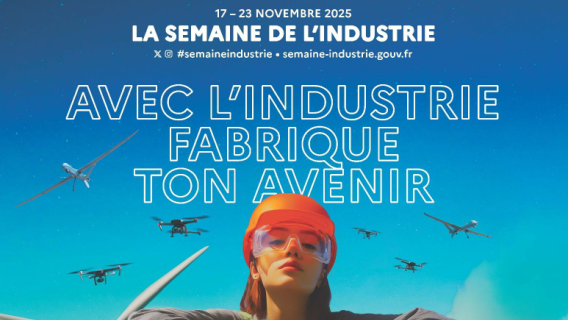Affiche de l'événement "Avec l'industrie fabrique ton avenir", du 17 au 23 novembre 2025