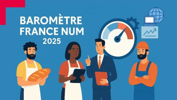 Illustration d'étude de chiffres France Num