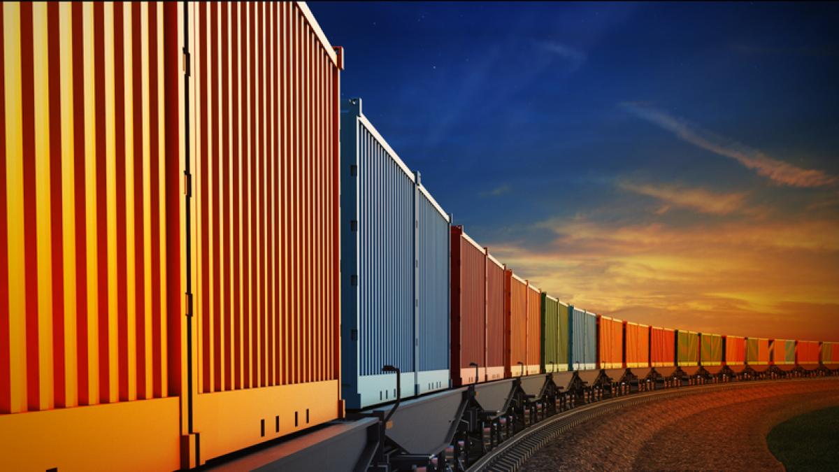 Illustration : containers de marchandises
