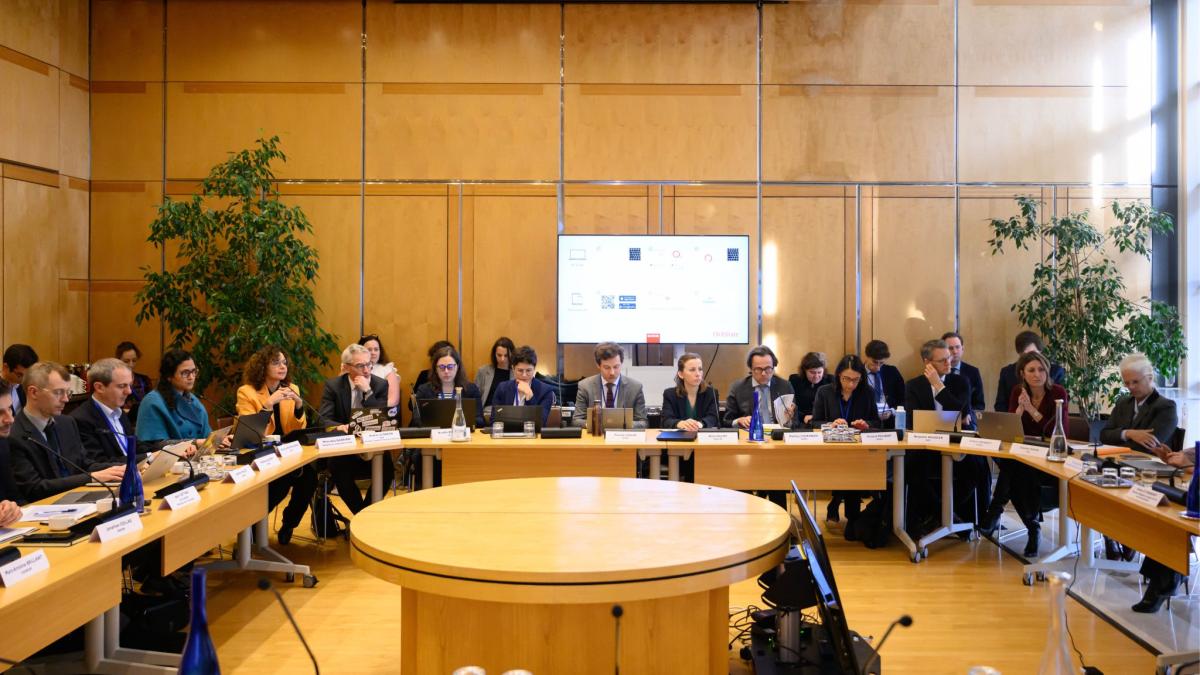 membres du réseau ren autour d'une table de réunion