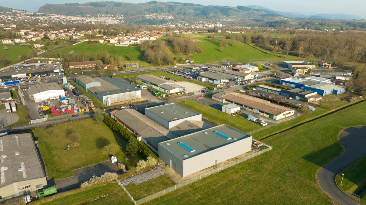 Vue d'une entreprise industrielle