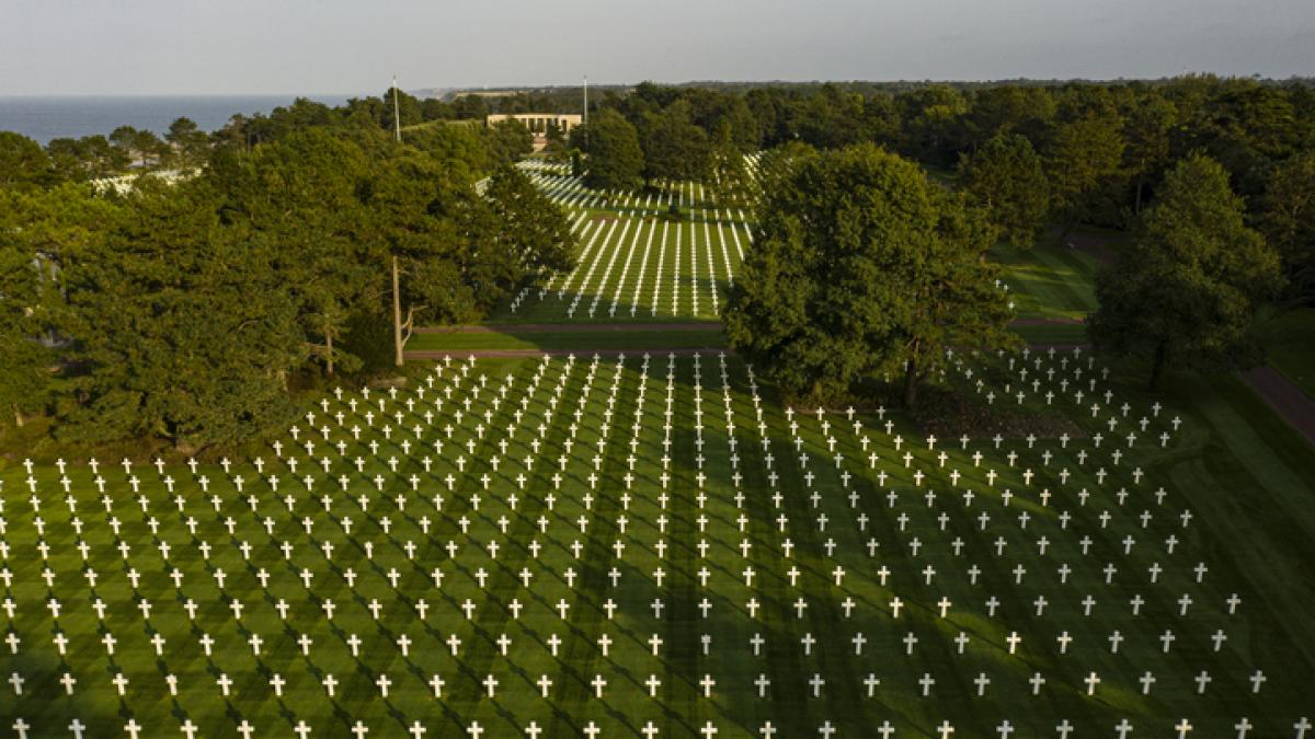 vue d'un cimetière militaire