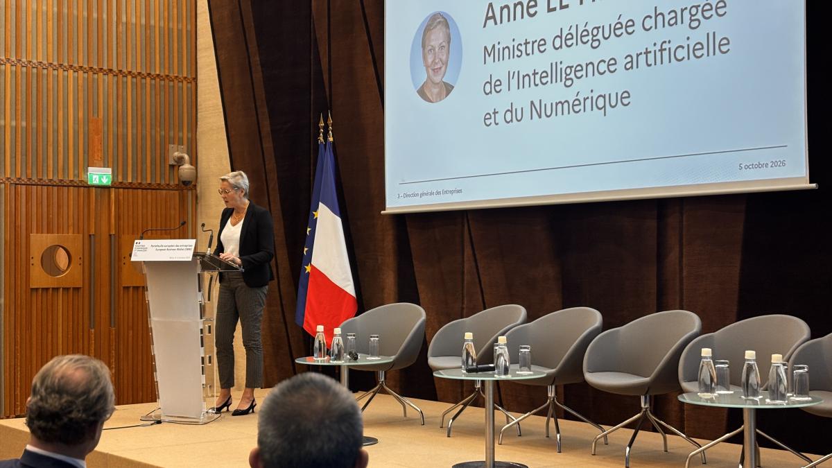 intervention de Anne Le Hénanff à l'ouverture de l'événement European Business Wallet